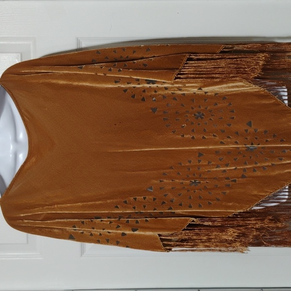 Camel Poncho with gorgeous tassels velvet feel - Picture 10 of 15